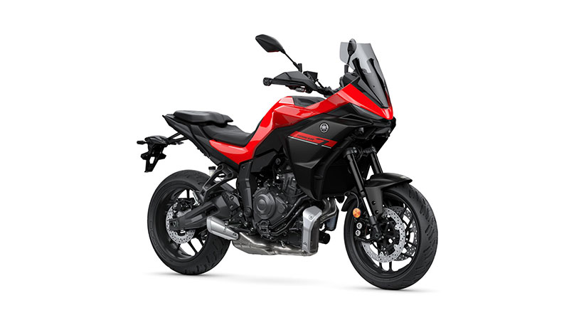 Yamaha Tracer 7 color rojo, modelo 2025