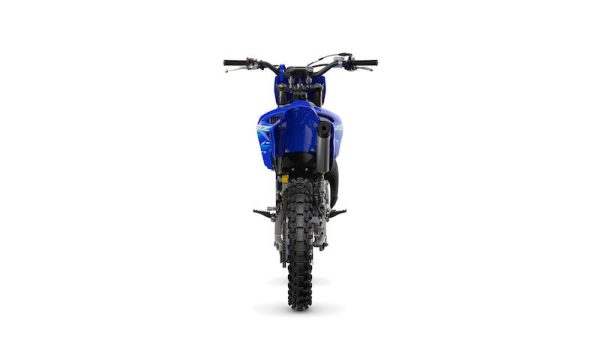 Yamaha YZ 85, modelo 2027, vista trasera