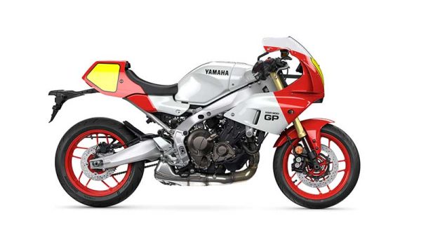 Moto Yamaha XSR 900 GP vista lateral derecho