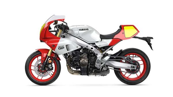 Moto Yamaha XSR 900 GP vista lateral izquierdo