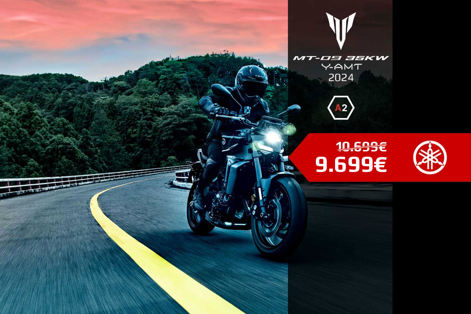 MT-09 35KW Y-AMT 2024 con 1.000€ de descuento