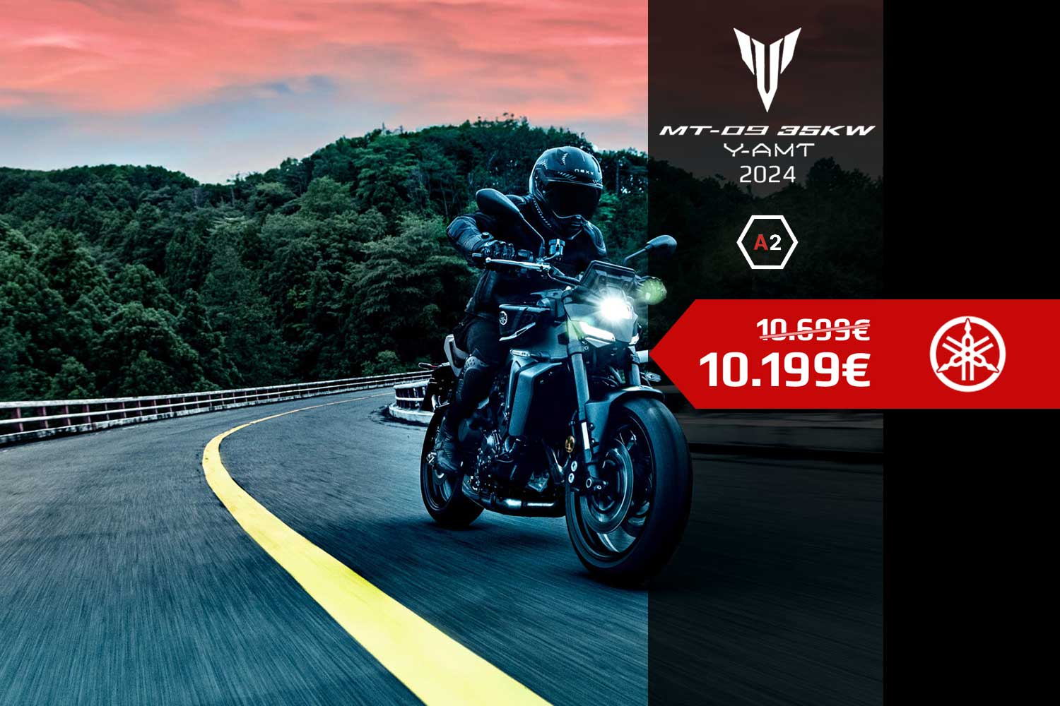 MT-09 35KW Y-AMT 2024 con 500€ de descuento